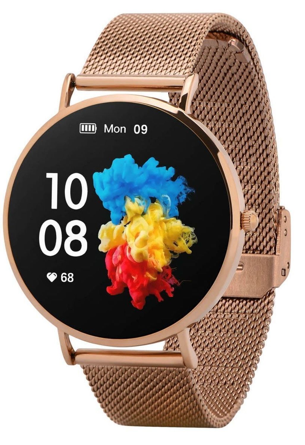 Smartwatch damski Garett Verona złoty stalowy. Damski Smartwatch Garett. Smartwatch Garett damski na bransolecie. Smartwatch damski w złotym kolorze. Damski Smartwatch Garett na prezent (2).jpg